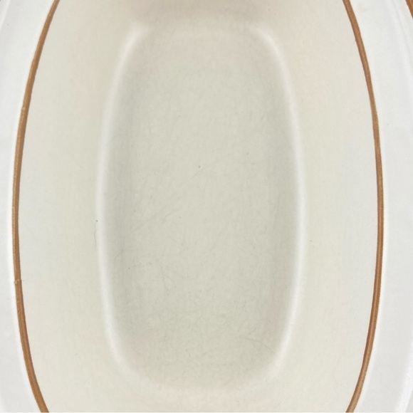 Vintage Cordella Stoneware Vegetable Dish and Gravy Boat Burnet Pattern - Picture 6 of 13